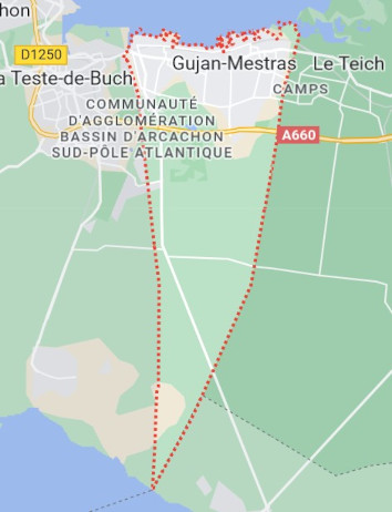 Aperçu Gujan-Mestras Plan Gujan-Mestras